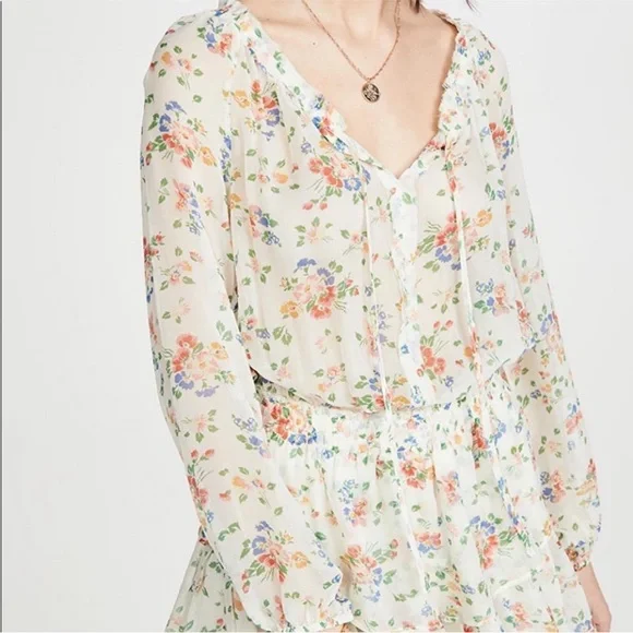 LOVESHACKFANCY Popover Dress in Floral Confetti - Picture 4 of 16